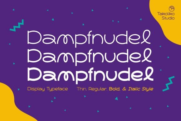 Dampfnudel Font for Business Branding