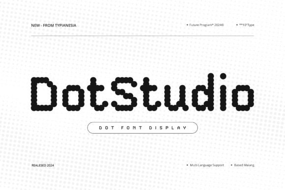 Dotstudio: A Bold Display Font for Editorial Design