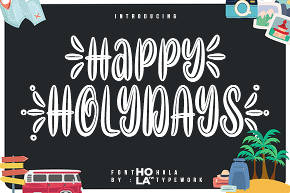 Happy Holydays Font for Creative Projects
