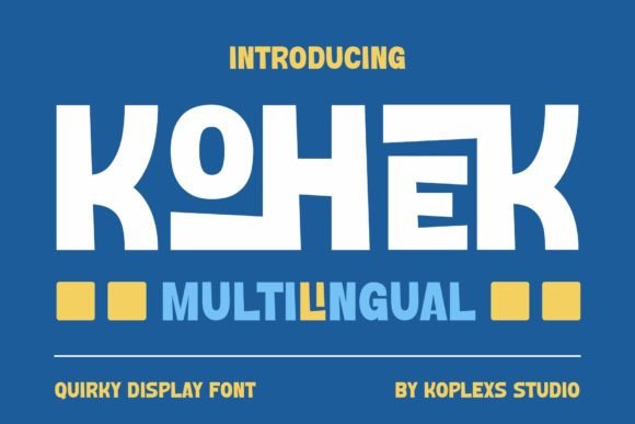 Kohek: A Bold Display Font for Creative Campaigns