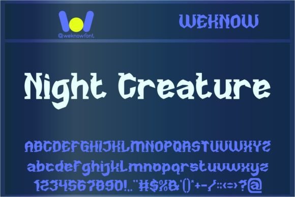 Night Creature Font Review
