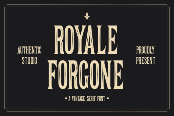 Royale Forgone Font for Editorial Design