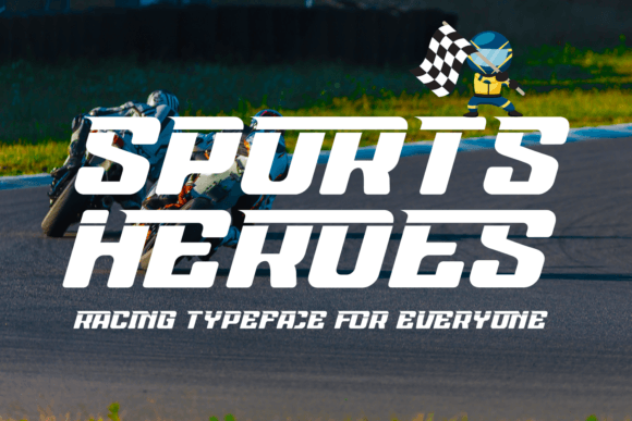 Sports Heroes: A Bold Display Font for Dynamic Makers