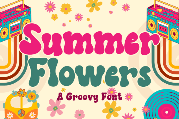 Summer Flowers Font for Creative Projects