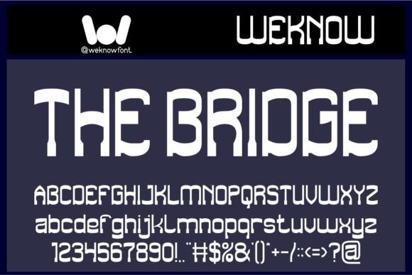 The Bridge Font Review for Makers and Branding