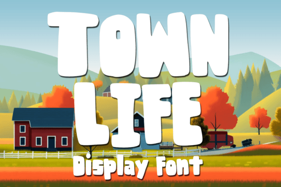 Town Life: A Playful Display Font for Modern Editorial Design