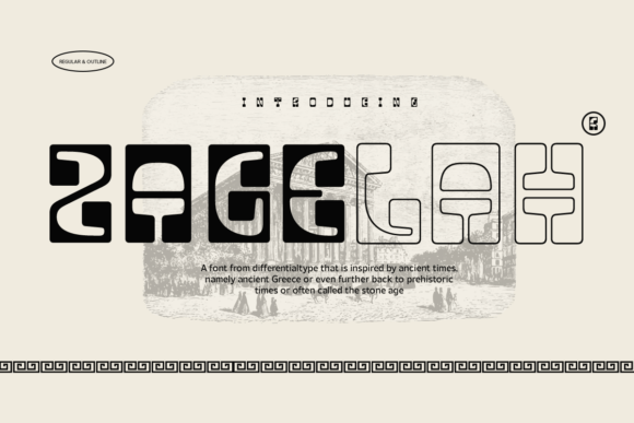 Zagelah: A Vintage Display Font